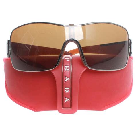 prada shield round sunglasses